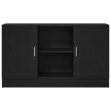Black Oak Sideboard 120X30.5X70 Cm Engineered Wood