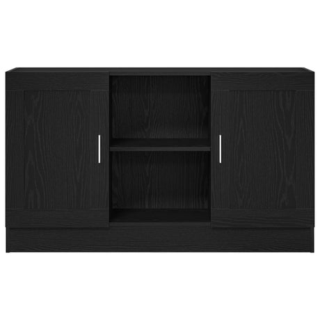 Black Oak Sideboard 120X30.5X70 Cm Engineered Wood