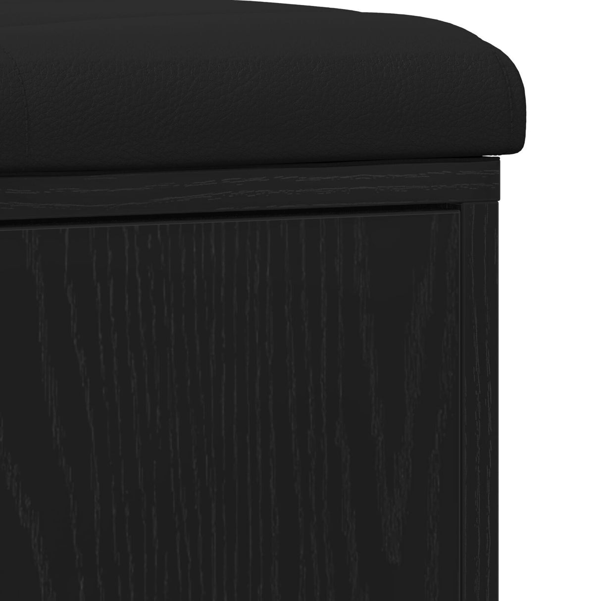 Storage Bench Black Oak 100X30X48 Cm Engineered Wood