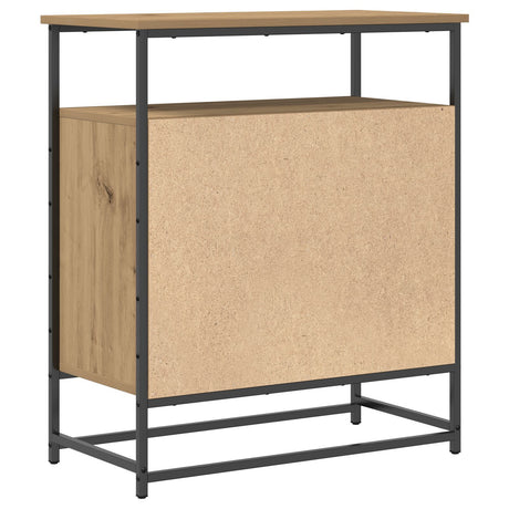 Sideboard Artisan Oak 69X35X80 Cm Engineered Wood And Steel