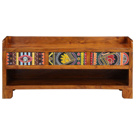Shoe Bench 100X35X45 Cm Solid Wood Acacia