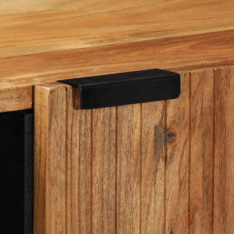 Sideboard 90X33X75 Cm Solid Wood Acacia