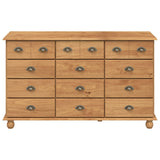 Chest Of Drawers &quot;Askim&quot; 79X40X133.5 Cm Solid Wood Pine