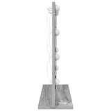 Vanity Mirror With Led Lights Grey Sonoma 60X55X18 Cm
