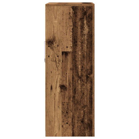 Sideboard With Led Lights Old Wood 60,5X37X100 Cm