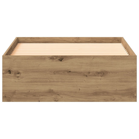 Bed Frame Artisan Oak 90X190 Cm Engineered Wood