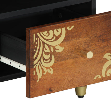 Tv Cabinet 100X33X46 Cm Solid Wood Mango