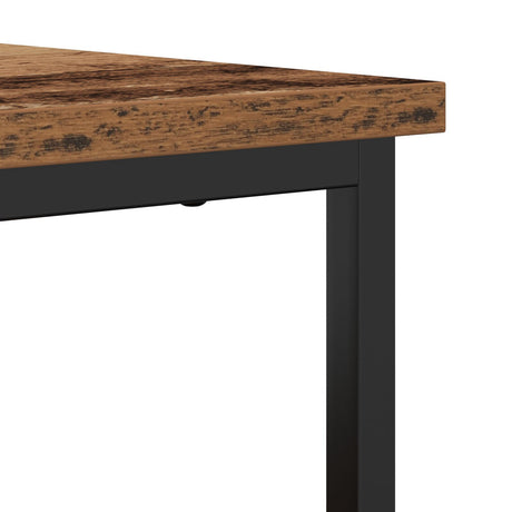 Sideboard Old Wood 69X35X80 Cm Engineered Wood And Steel