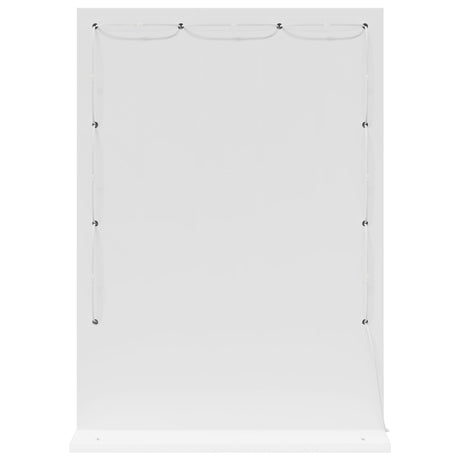 Vanity Mirror With Led Lights White 70X50X18 Cm