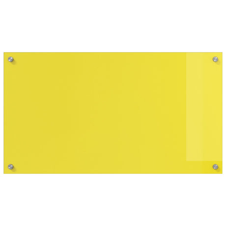 Yellow Kitchen Backsplash, 90X50X0.6 Cm, Tempered Glass