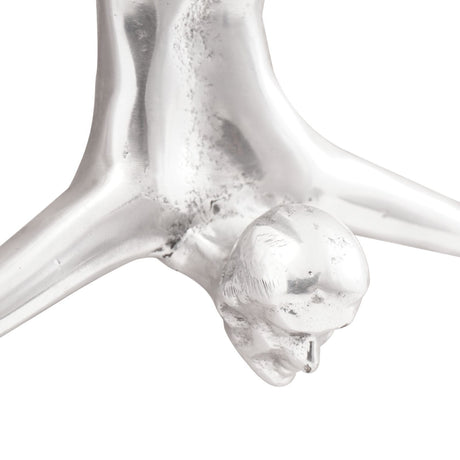 Sculpture Silver 22X8X25 Cm Aluminium