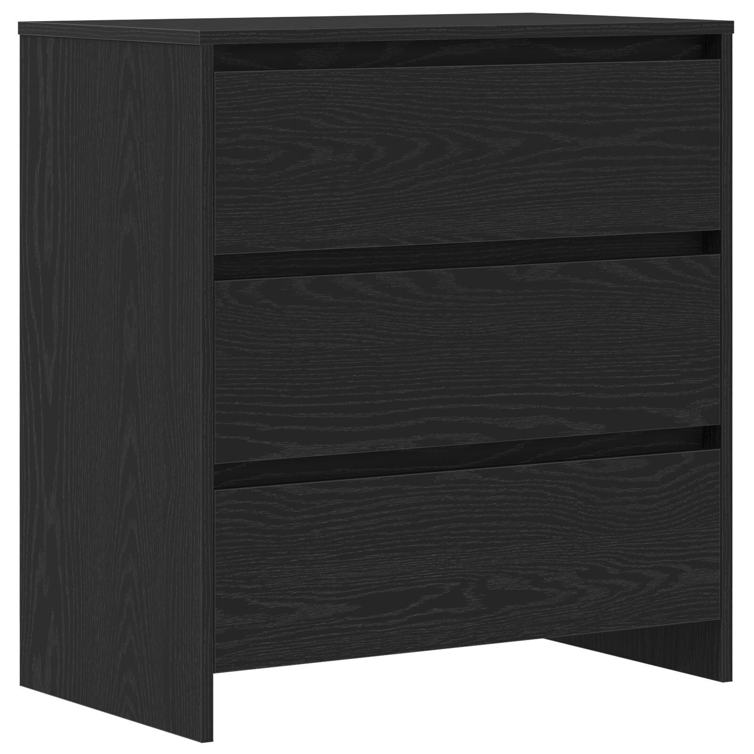 3-Piece Sideboards In Black Oak Engineered Wood