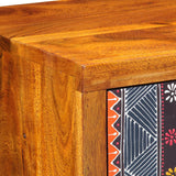 Side Cabinet 40X35X45 Cm Solid Wood Acacia