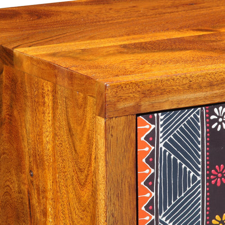 Side Cabinet 40X35X45 Cm Solid Wood Acacia