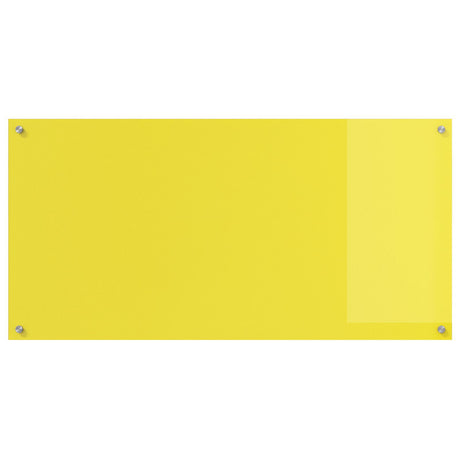 Kitchen Backsplash - Yellow 120X60X0.6 Cm Tempered Glass