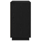 Sideboard Black Oak 80X34X75 Cm Engineered Wood