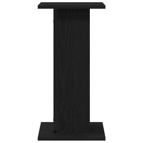Speaker Stands 2 Pcs Black Oak 30X30X60 Cm Engineered Wood