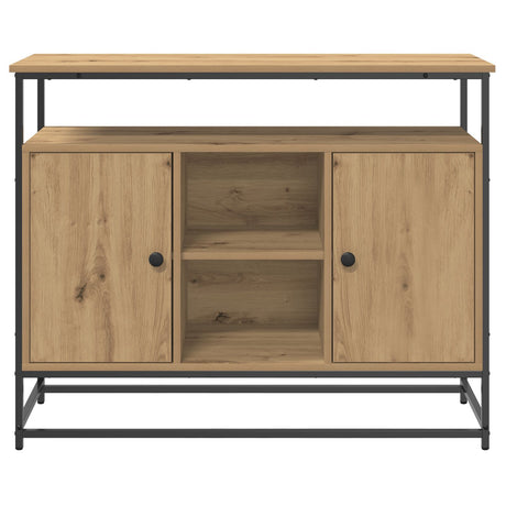 Sideboard Artisan Oak 100X35X80 Cm Engineered Wood And Steel