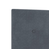 Bed Frame Dark Grey 200X200 Cm Velvet