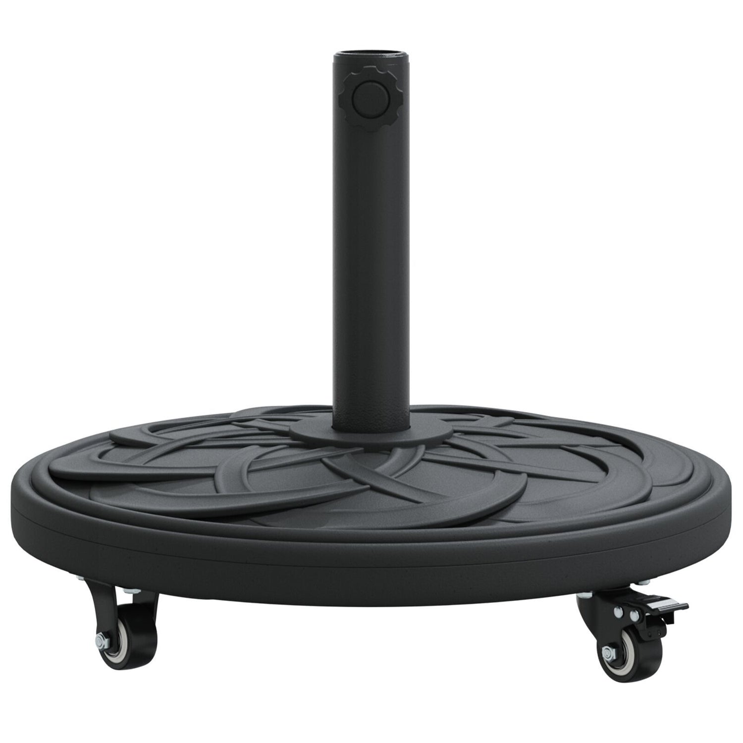 Parasol Base With Wheels For Ø38-48 Mm Poles 13 Kg Round