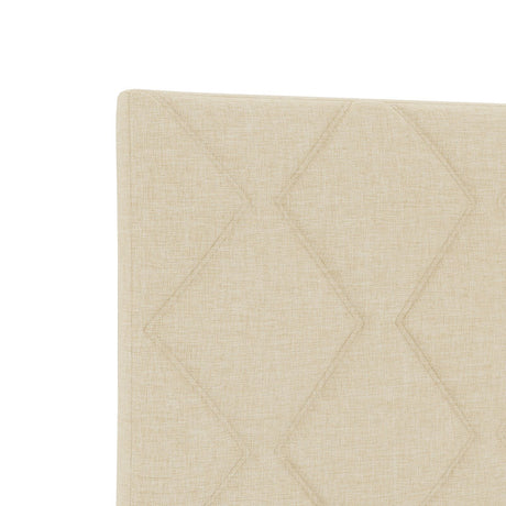Cream Fabric Bed Frame 200X200 Cm