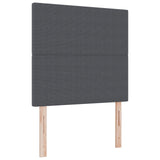 Box Spring Bed With Mattress Dark Grey 80X200 Cm Corduroy Fabric