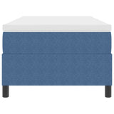 Box Spring Bed With Mattress Blue 80X200 Cm Corduroy Fabric