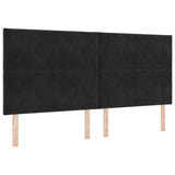 Black Velvet Bed Frame 200X200 Cm