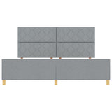 Light Grey Fabric Bed Frame 200X200 Cm