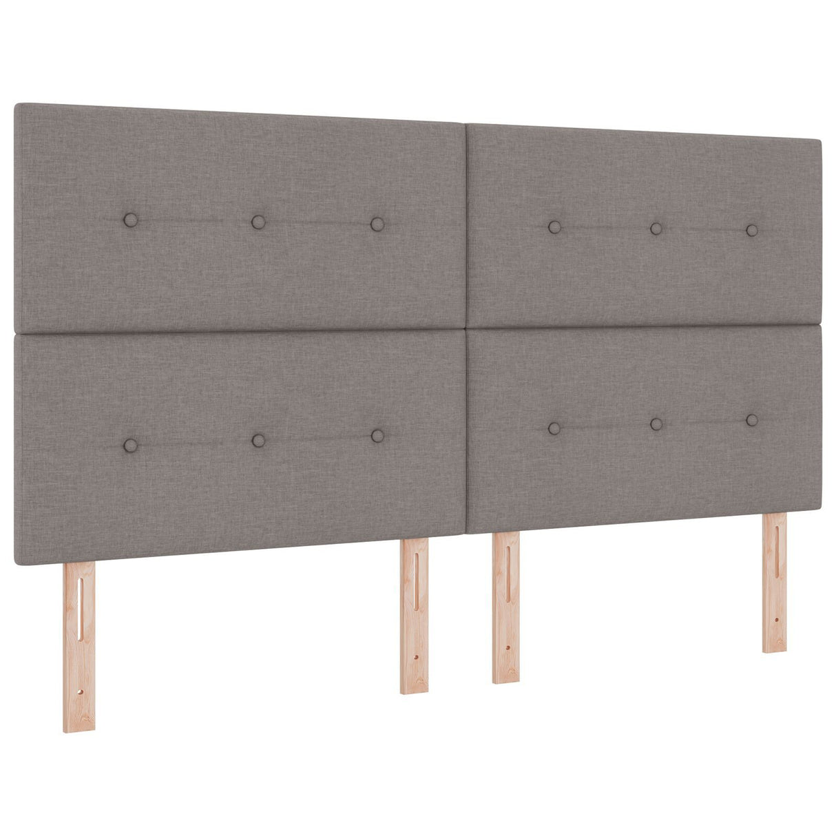 Bed Frame Taupe 180X200 Cm Fabric