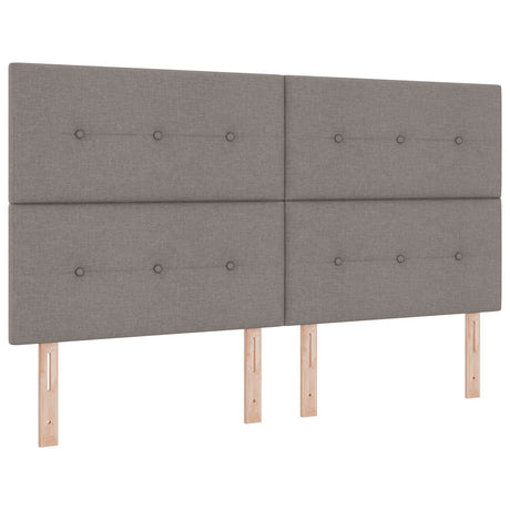 Bed Frame Taupe 180X200 Cm Fabric
