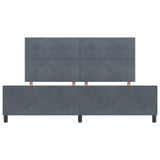 Bed Frame Dark Grey 200X200 Cm Velvet