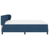 Box Spring Bed With Mattress Blue 200X200 Cm Fabric