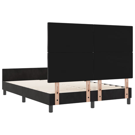 Black Velvet Bed Frame 160X200 Cm