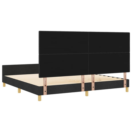 Bed Frame Black 200X200 Cm Fabric