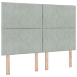 Bed Frame Light Grey 160X200 Cm Velvet