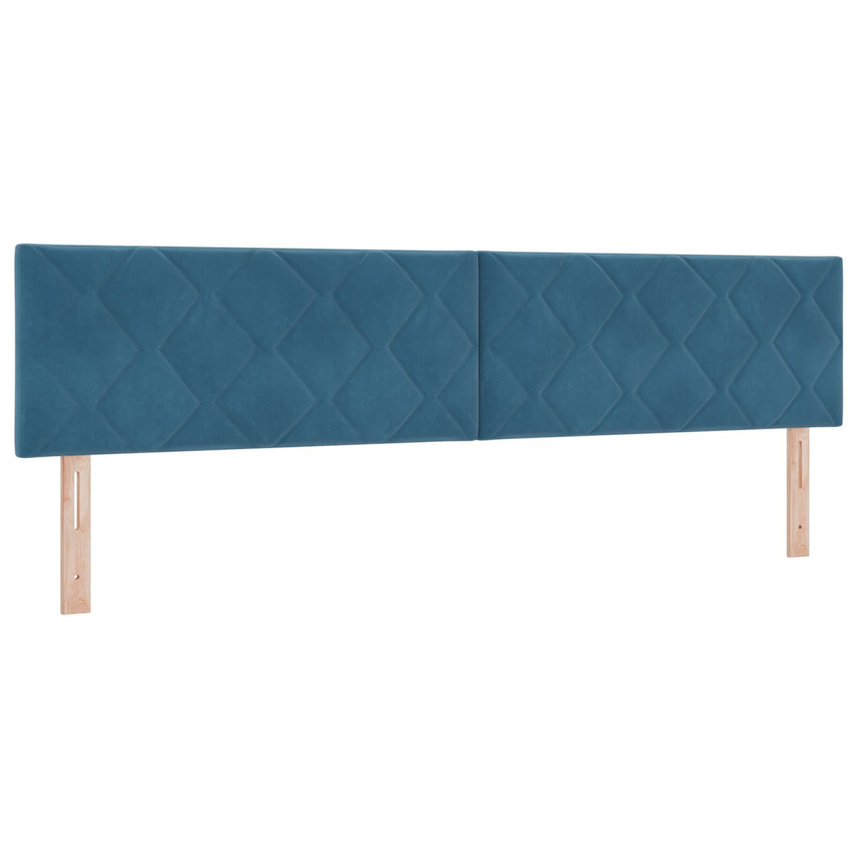 Box Spring Bed With Mattress Dark Blue 200X200 Cm Velvet