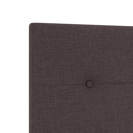 Bed Frame Dark Brown 90X190 Cm Fabric