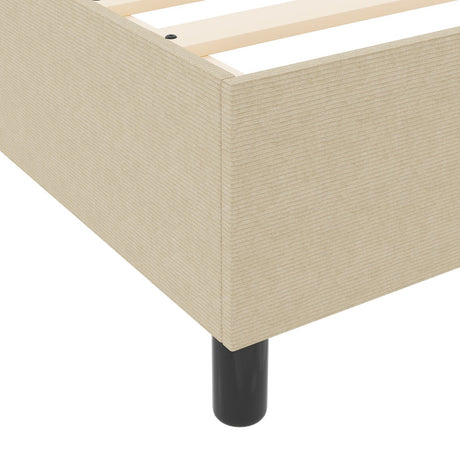Box Spring Bed With Mattress Light Green Grey 80X200 Cm Corduroy Fabric