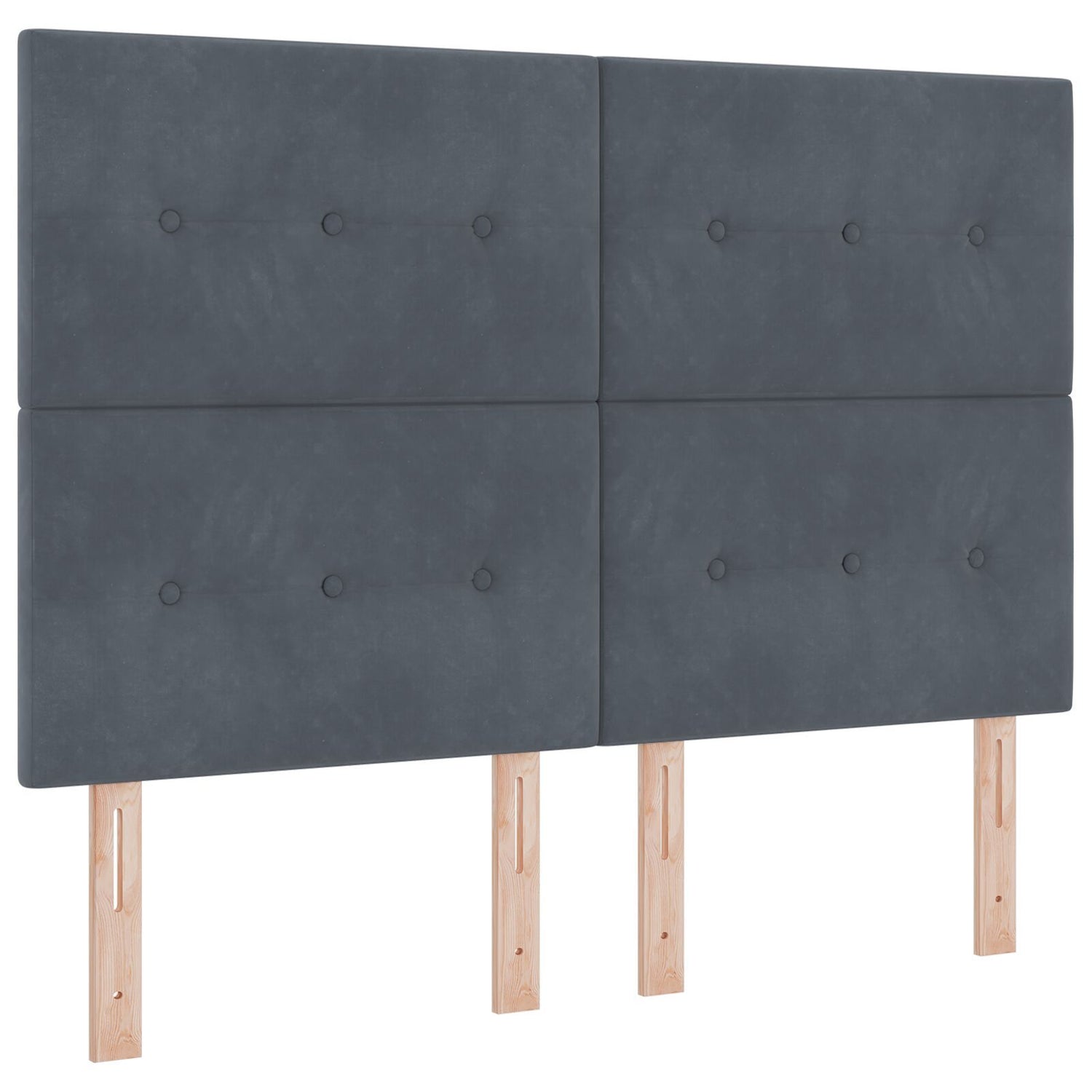 Bed Frame Dark Grey 160X200 Cm Velvet
