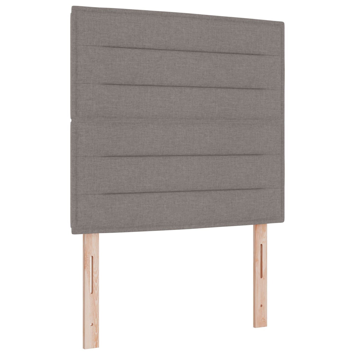 Box Spring Bed With Mattress Taupe 80X200 Cm Fabric
