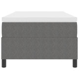 Box Spring Bed With Mattress Light Grey 80X200 Cm Corduroy Fabric