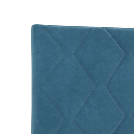 Bed Frame Dark Blue 200X200 Cm Velvet