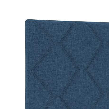Bed Frame Blue 200X200 Cm Fabric