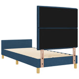 Blue Fabric Bed Frame 100X200 Cm
