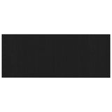 Bed Headboard Black Oak 200X1,5X80 Cm Engineered Wood