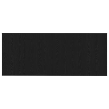 Bed Headboard Black Oak 200X1,5X80 Cm Engineered Wood