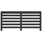 Radiator Cover Black Oak 175X20X82 Cm Engineered Wood