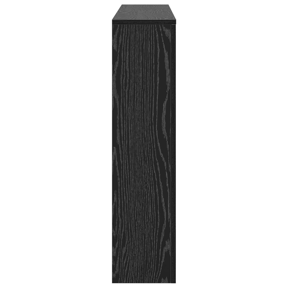 Radiator Cover Black Oak 149X20X82 Cm Engineered Wood