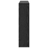 Radiator Cover Black Oak 149X20X82 Cm Engineered Wood